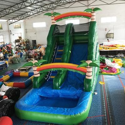 China PVC custom new commercial inflatable water slide with swimming pool kids wholesales on sale for sale