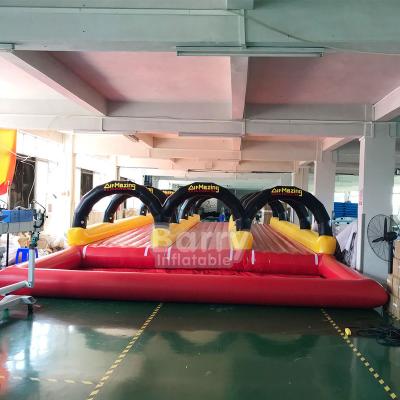 China Custom Plato 0.55mm PVC Tarpaulin Kids Adults Three Way Inflatable Pool Slide Inflatable Water Slide With Outdoor Prices for sale