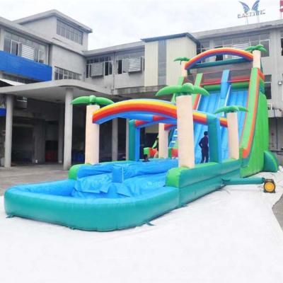 China Durable Summer Water Play Inflatable Backyard Water Slide and Pool, Water Park Equipment Prices for sale