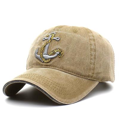 China COMMON High Quality Custom Baseball Hat Cotton Baseball Cap Unisex Adjustable Washed Washed Hat for sale