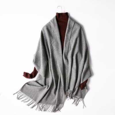 China Wool winter solid color heat thickened woolen wraps for women new style 29 colors wholesale cheap woolen scarf for sale