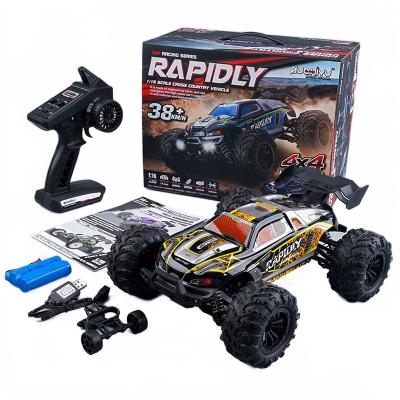 China Full-time 4WD System 2.4GHZ 4WD 38km/h High Speed Racing RC Car Off-Road Bigfoot Vehicle 1:16 Remote Control MONSTER Truck for Kid or Adult for sale