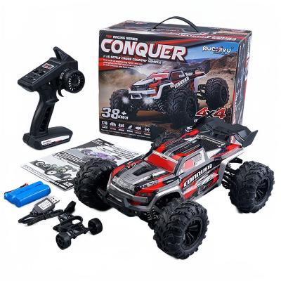 China Full-time 4WD System 16102 2.4GHZ 4WD Off-Road Auto Drift Vehicle Remote Control Truck 38km/h High Speed BigFoot RC Car With Light For Adult and Kids for sale