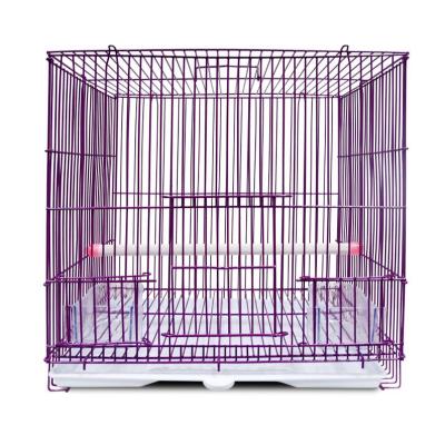 China Viable Cheap Price Wire Bird Cage Parrot Breeding Mobile Small Size Cage for sale