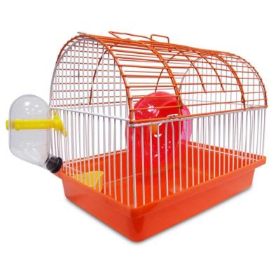 China Wholesale Breathable Hamster Cage Small Size Good Quality Iron Wire Portable Carrying Cage For Pet Breeding for sale