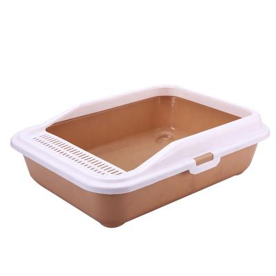 China Open Top Stocked Kitty Litter Pan Cat Toilet Trash Can for sale