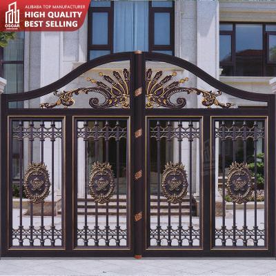 China Easily Assembled Single Gates Driveway Iron Pipe Gate Designs Iron Gates Single Gates Grill Designs Single Gate For Villa for sale