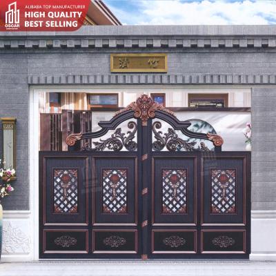 China Customized Automatic Aluminum Driveway Gate High Quality Easily Assembled Professional Driveway Sliding Gate for sale