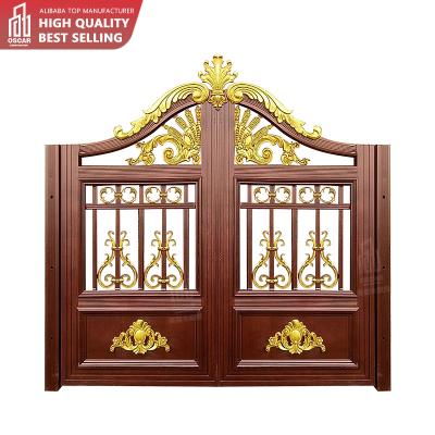 China Euro Powder Coated Private Frame Customization Villa Door Easily Assembled Finish Aluminum Aluminum Door for sale