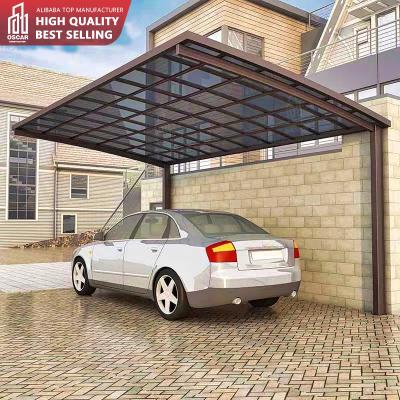 China Waterproof Fireproof Garage Canopy Outdoor Aluminum Structure UV-resistance Modern Design Carport Aluminum Manufacturer for sale