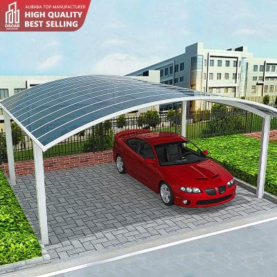 China Waterproof UV-Resistance Pergola Garages Canopies Carports Metal Frame Fireproof Aluminum Carports For Car Parking for sale