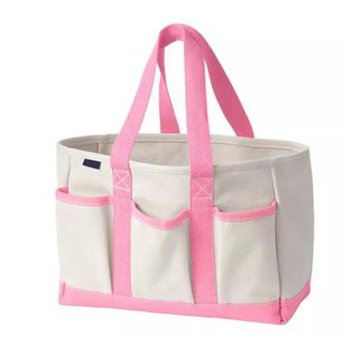 China Custom Promotion Tool Bag Multiple Pockets Garden Utility Bag Open Top Tote Bag for sale