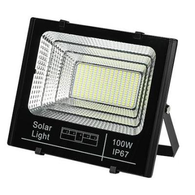 China Black IP65 High Powerful Powerful Led Yard Garden 2021 Solar Flood Light For Plant And Playground for sale