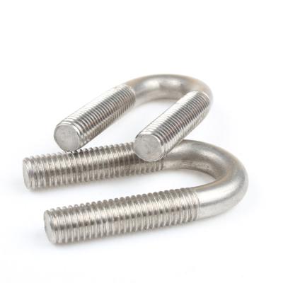 China Stainless Steel U Bolts Similar To 304 Stainless Steel DIN 3570 Passivated Diameter M4-M12 Length 14mm-219mm for sale