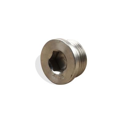 China DIN 908 Stainless Steel Hexagon Socket Thread Cap Screw Plugs Passivated 304/316 Stainless Steel G1/8