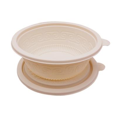 China Biodegradable Disposable Tableware Soup Cornstarch Bowls for sale