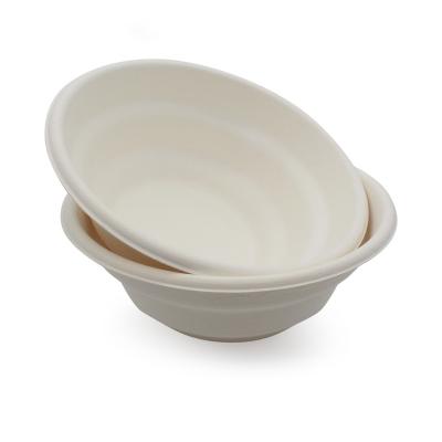 China Eco Biodegradable 100% Natural Biodegradable Bowl Bagasse Sugarcane Salad Disposable Soup Bowl for sale