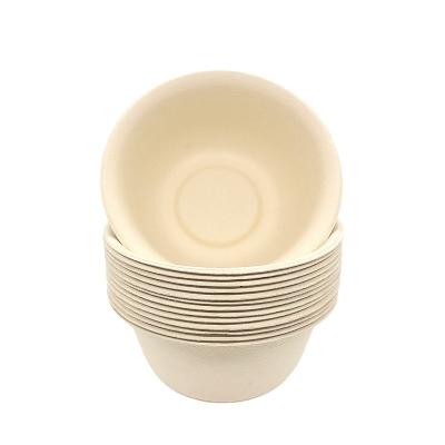 China Wholesale Good Quality Biodegradable Customized Hotel Biodegradable Amenities Bamboo Fiber Bowl For Salad And Soup for sale