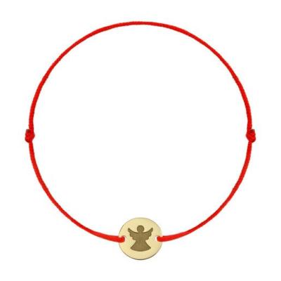 China Red String Lucky Bracelet Guardian Angel BOHEMIA Stainless Steel Charms Women Children Kids Bracelet for sale