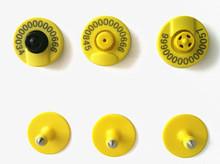 China ISO Standard FDX - B Animal Ear Tags Button Type Tracking For Livestock Ear for sale