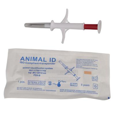 China RFID Dog Microchip GPS With Syringe , Animal Identification ISO Transponder Microchip for sale