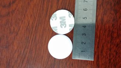 China 3M Adhesive Rigid PVC RFID Epoxy Tag , Round RFID Token Tag On Magnetic Surfaces for sale