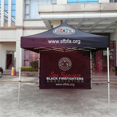 China Waterproof Half Backwall Good Price For Sale Dye Sublimated Print Canopy Tent for sale