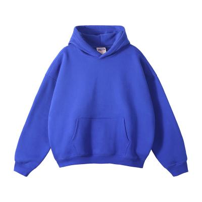 China Anti-wrinkle Oversized Unisex hoodies 100% Cotton fleece Hoodie  No Drawstring Oversized Winter Men Custom Reversible Double Layer Hoo for sale