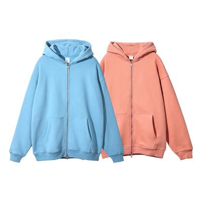 China Anti-wrinkle Full Zip hoodies High Quality Cotton Up Hoodie Custom Men's Hoodies blank clothes men for sale