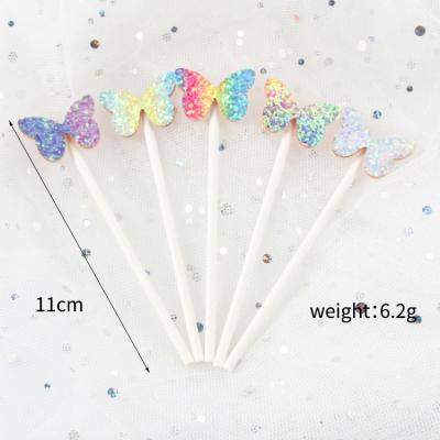 China Five Packs Birthday Party Decoration Star, Love, Crown, Butterfly Shaped Popping Paper Cake Toppers for sale