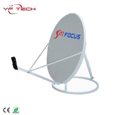 China KU Band Steel Satellite Dish Antenna With Round Base 40*45cm for sale