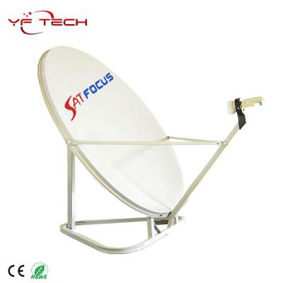 China Solid Steel 45cm Satellite Dish Antenna With Triangle Base Outdoor TV Antenna for sale