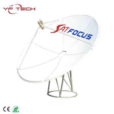 China 120cm polar axis c band tv steel dish tv antenna for sale