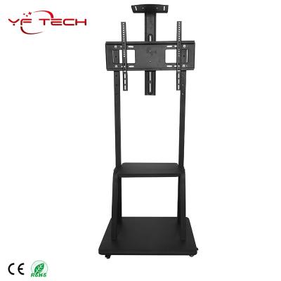 China Mobile Cart LCD Mounts Mobile TV Floor Stand / Cart For 32