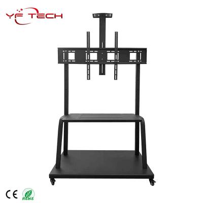 China Mobile Cart LCD Mounts Factory Swivel TV Cart Bracket Bracket Wall Mount LCD TV Cart Supply 60-120