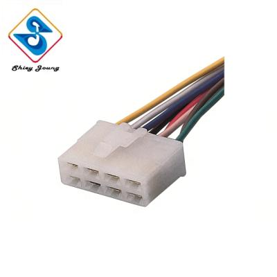 China Automotive Universal Type Retainer Connector Wire Harness 8 Pin Female Male 250 Pin Automotive Harness for sale