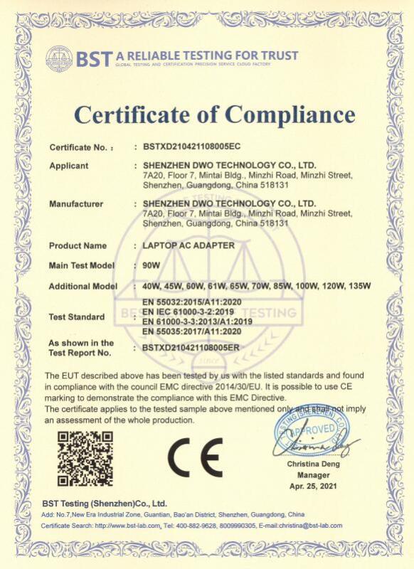 CE - Shenzhen DWO Technology Co., Ltd.