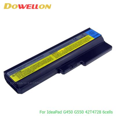 China New 11.1V 49Wh laptop rechargeable battery for Lenovo Y430 G430 G450 G455A G530 G550 42T4725 FRU 42T4727 for sale