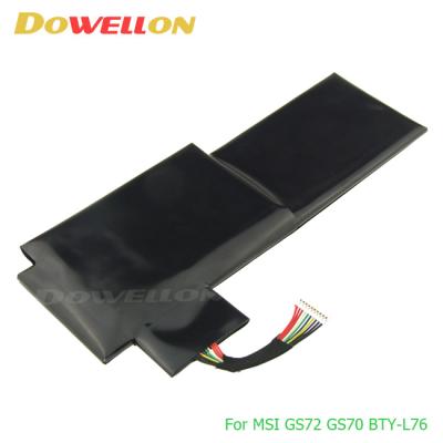 China New Built-in Laptop Notebook Battery BTY-L76 for MSI GS70 GS72 WS72 11.1V 5400mAh 59Wh for sale