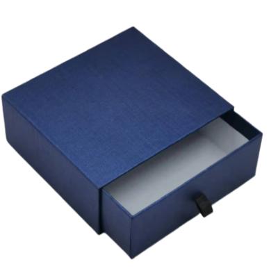 China Special Design Recyclable OEM Square Drawer Paper Box For Jewelry Belt Showcase Paper Packaging for sale