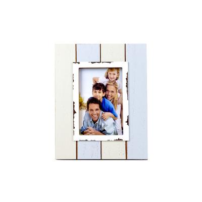 China Wooden Wall Hanging 4 x 6 inch Handcrafted Multicolored Rustic Wooden Glass Picture Frames for sale