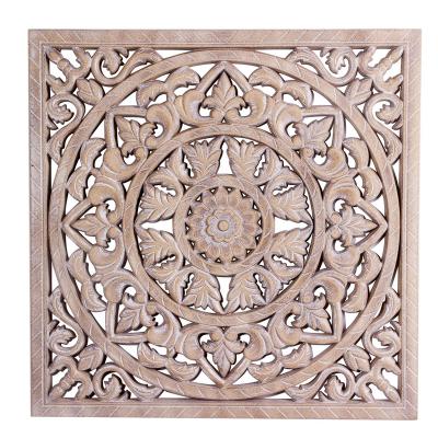 China Europe Wooden Antique MDF Carving Medium Size Wall Hanging Handmade Home Decorative Plaque for sale