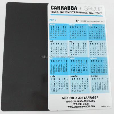 China Factory Promotional Fridge Magnet Customized Fridge Magnet Calendar en venta