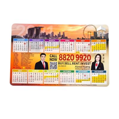 China People Customized Paper Printing Magnetic Calendar For Monthly Fridge Calendar Fridge Magnet zu verkaufen