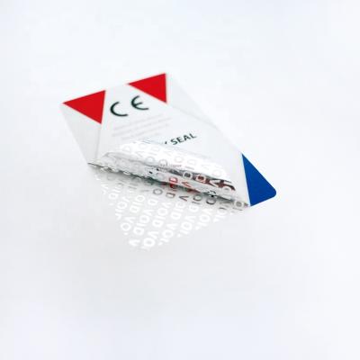 China Anti-Counterfeit Sticker Custom Void Label Security Seal Tamper Proof Sticker Te koop