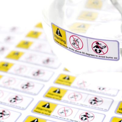 Китай Custom Waterproof / Eco-Friendly Waterproof / Eco-friendly Removable Printing Sticker Warning Sticker Self Adhesive Label For Plastic Bags Bottle продается