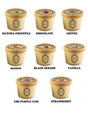 China Waterproof Custom Printed Frozen Food Ice Cream Cup Label for sale