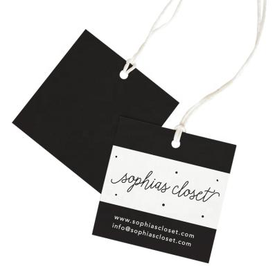 China Newest Sustainable Apparel Tags Customize High Quality Gloss Lamination Apparel Tag Roll Tag zu verkaufen