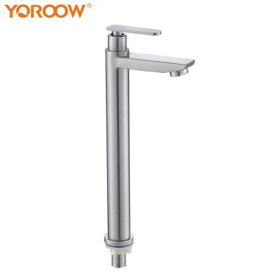 China Good Quality Electric Single Handle YOROOW Faucets Long Body Basin Faucet Deck Mounted 304SUS Basin Faucet For Bathroom for sale