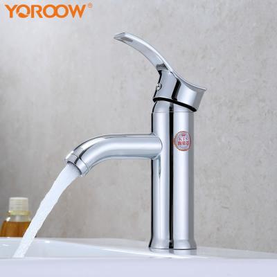 China Thermostatic Modern Brass Mixer Tap Single Hole Chrome Bathroom Vessel Sink Faucet Basin Faucet Single Hole Lavatory Basin Faucet for sale